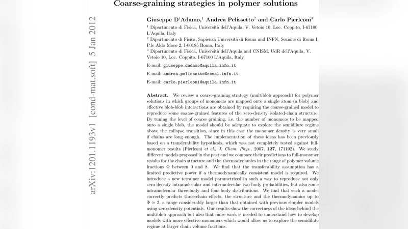 Coarse-graining strategies in polymer solutions