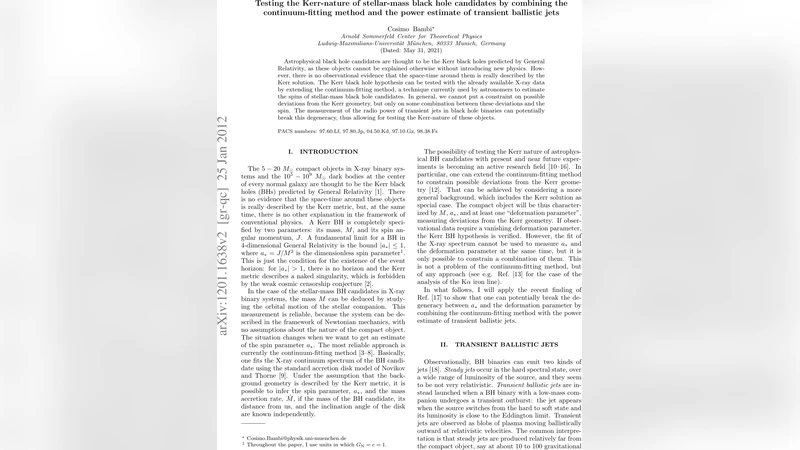 Testing the Kerr-nature of stellar-mass black hole candidates by   combining the continuum-fitting method and the power estimate of transient   ballistic jets