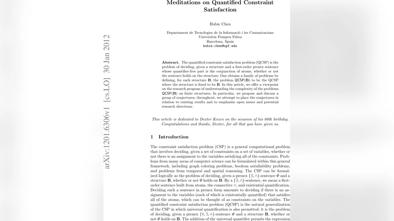 Meditations on Quantified Constraint Satisfaction