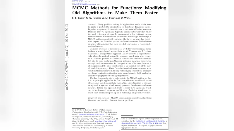MCMC Methods for Functions: Modifying Old Algorithms to Make Them Faster
