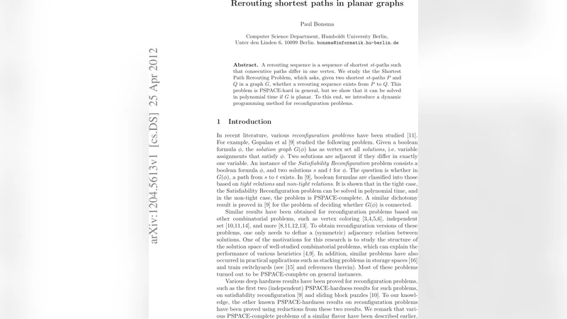 Rerouting shortest paths in planar graphs