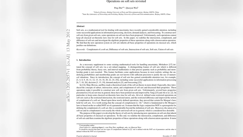 Operations on soft sets revisited