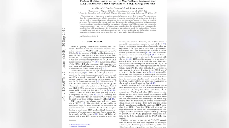 Probing the Structure of Jet Driven Core-Collapse Supernova and Long   Gamma Ray Burst Progenitors with High Energy Neutrinos