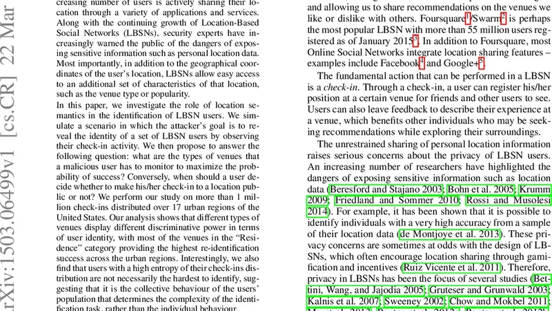 Privacy and the City: User Identification and Location Semantics in   Location-Based Social Networks