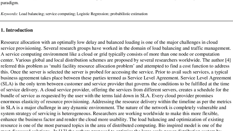 A QoS aware Novel Probabilistic strategy for Dynamic Resource Allocation