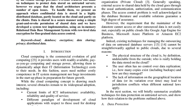 iPrivacy: a Distributed Approach to Privacy on the Cloud