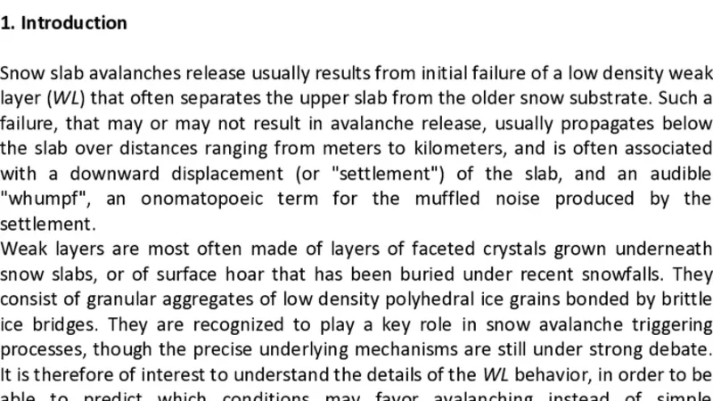 Modeling a fluid to solid phase transition in snow weak-layers.   Application to slab avalanche release