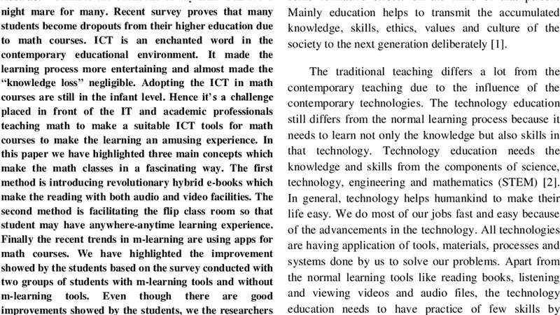 Math Marvel with M-Learning