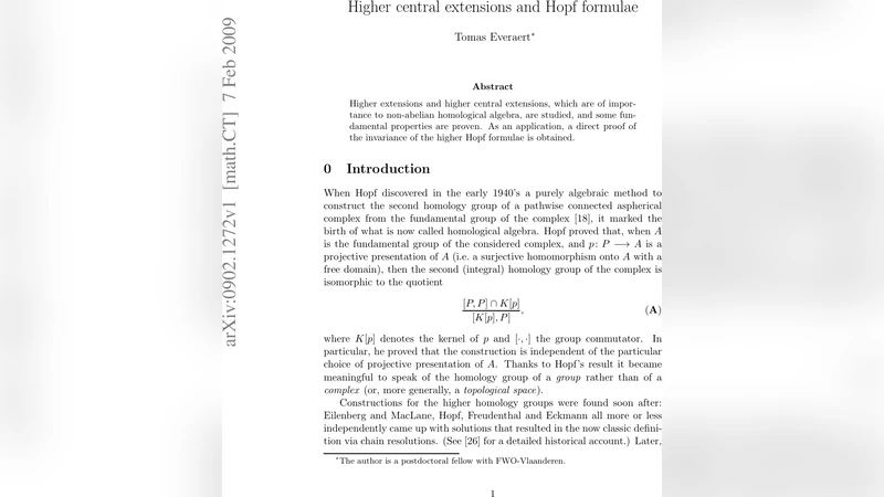 Higher central extensions and Hopf formulae