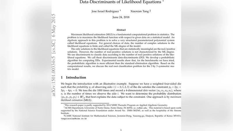 Data-Discriminants of Likelihood Equations