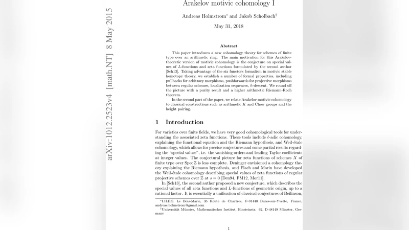 Arakelov motivic cohomology I