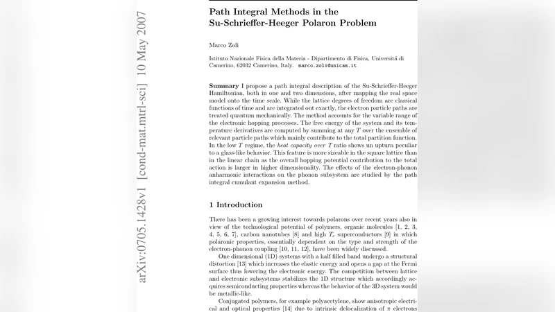 Path Integral Methods in the Su-Schrieffer-Heeger Polaron Problem