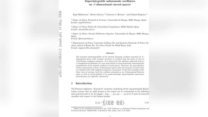 Superintegrable anharmonic oscillators on N-dimensional curved spaces