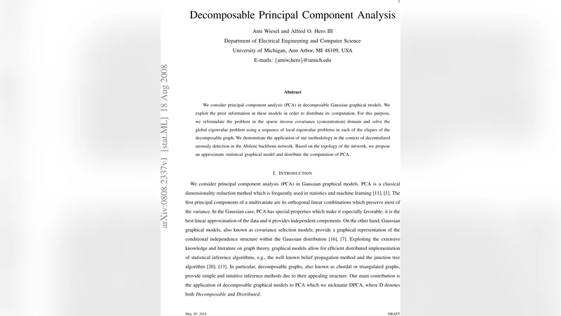 Decomposable Principal Component Analysis
