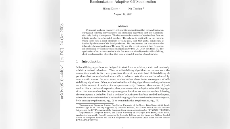 Randomization Adaptive Self-Stabilization