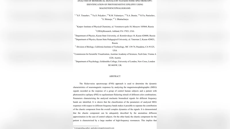 Analysis of Biomedical Signals by Flicker-Noise Spectroscopy:   Identification of Photosensitive Epilepsy using Magnetoencephalograms