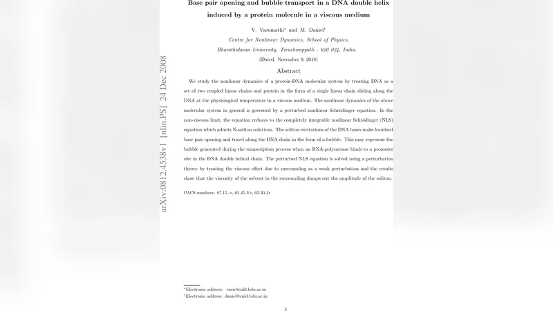 Base pair opening and bubble transport in a DNA double helix induced by   a protein molecule in a viscous medium