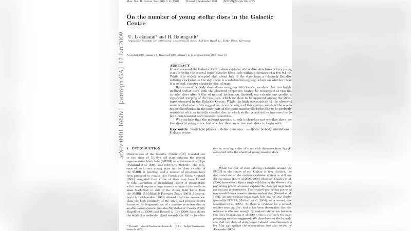 On the number of young stellar discs in the Galactic Centre