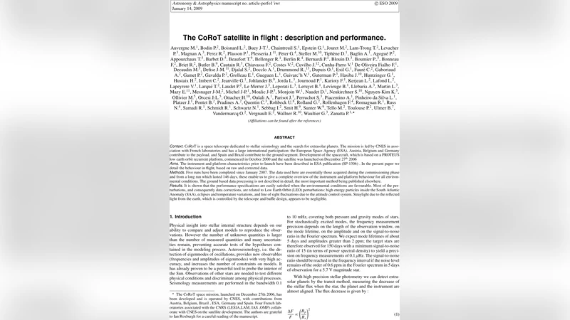 The CoRoT satellite in flight : description and performance