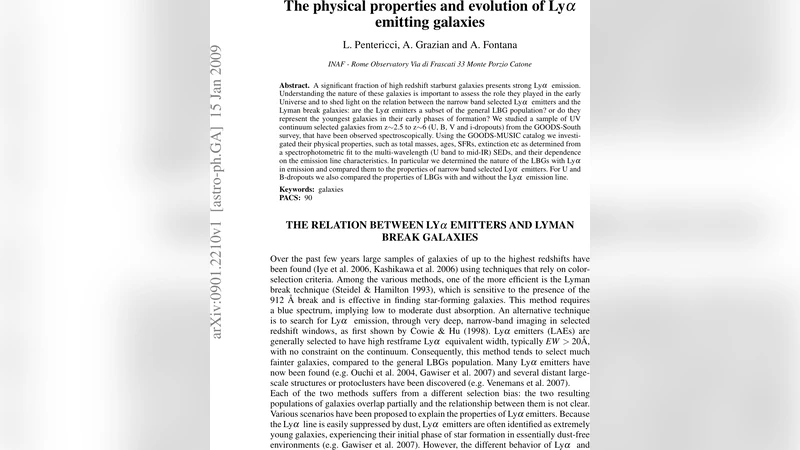 The physical properties and evolution of Lyalpha emitting galaxies