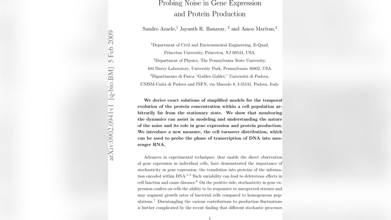 Probing Noise in Gene Expression and Protein Production