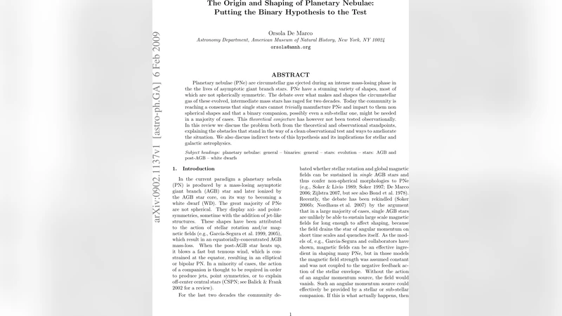 The Origin and Shaping of Planetary Nebulae: Putting the Binary   Hypothesis to the Test