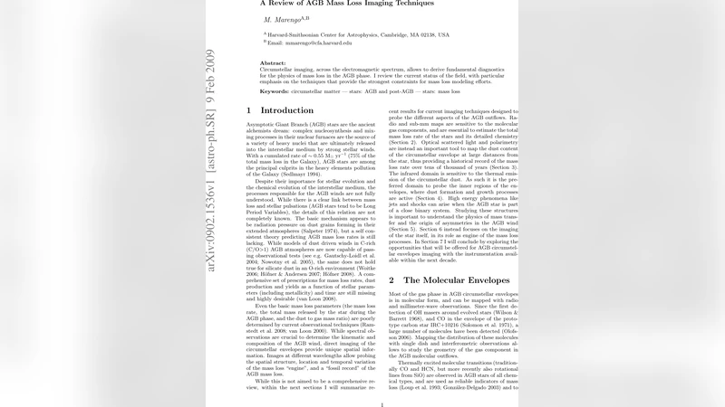 A Review of AGB Mass Loss Imaging Techniques
