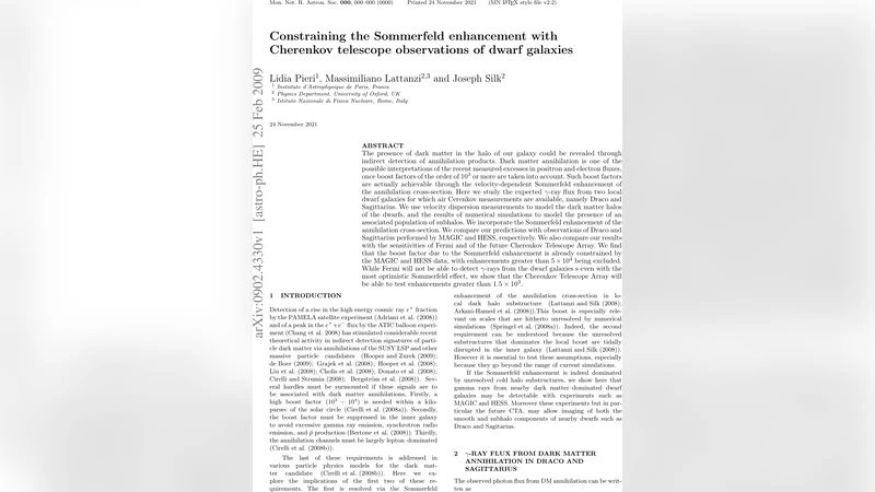 Constraining the Sommerfeld enhancement with Cherenkov telescope   observations of dwarf galaxies