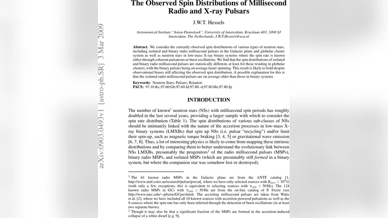 The Observed Spin Distributions of Millisecond Radio and X-ray Pulsars