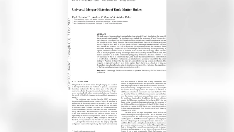 Universal Merger Histories of Dark-Matter Haloes
