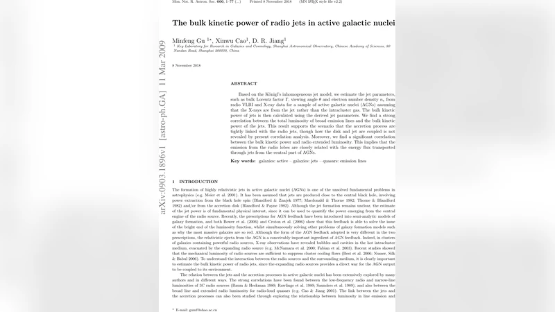 The bulk kinetic power of radio jets in active galactic nuclei