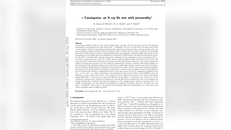 gamma Cassiopeiae: an X-ray Be star with personality