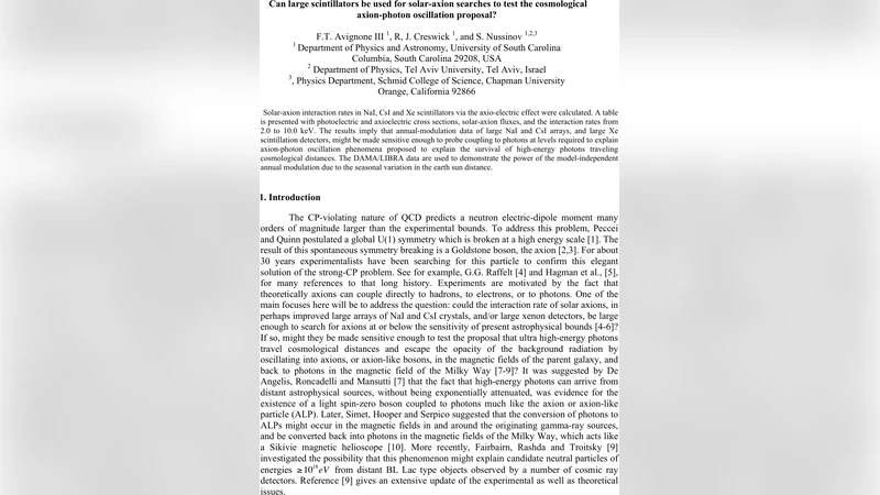 Can large scintillators be used for solar-axion searches to test the   cosmological axion-photon oscillation proposal?