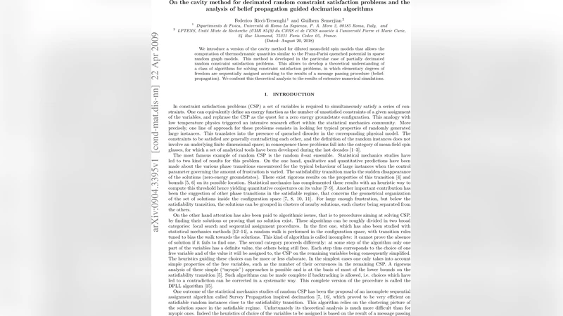 On the cavity method for decimated random constraint satisfaction   problems and the analysis of belief propagation guided decimation algorithms