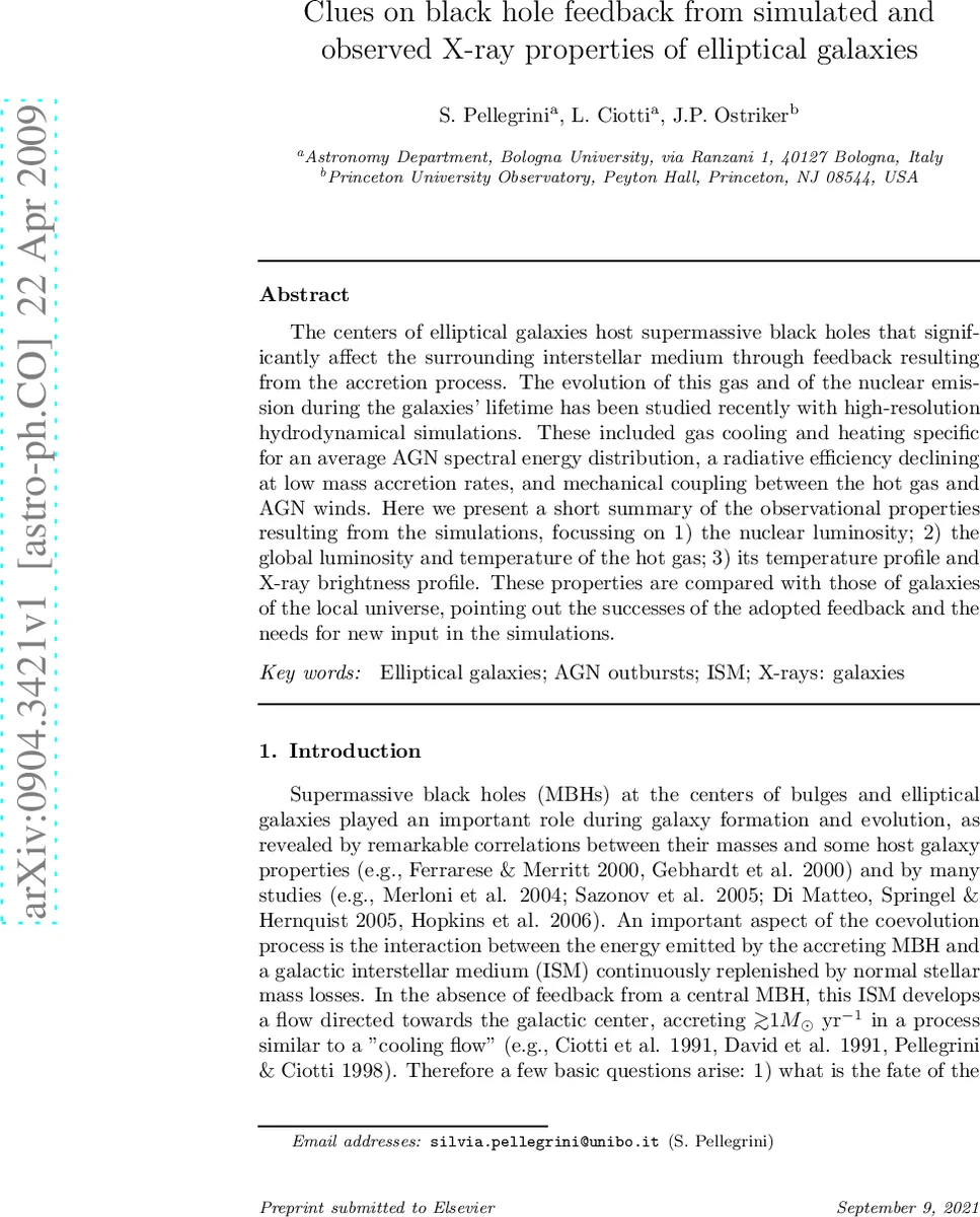 Clues on black hole feedback from simulated and observed X-ray   properties of elliptical galaxies