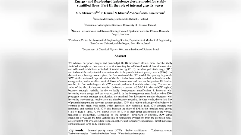 Energy- and flux-budget turbulence closure model for stably stratified   flows. Part II: the role of internal gravity waves