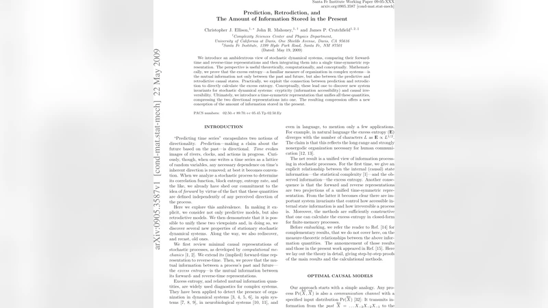 Prediction, Retrodiction, and The Amount of Information Stored in the   Present