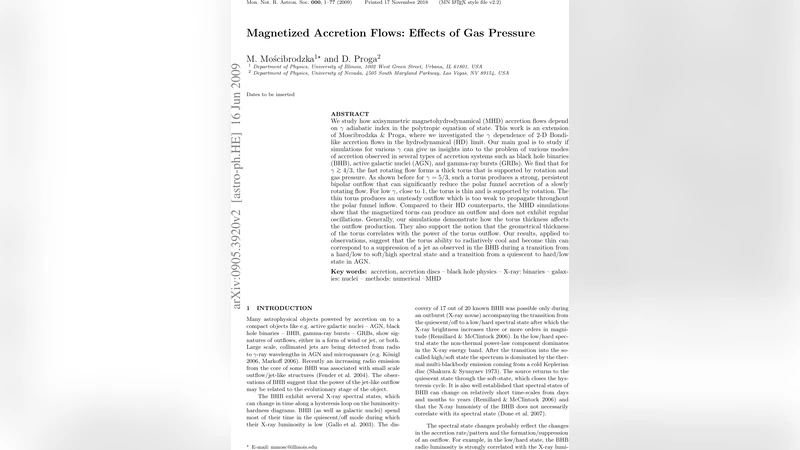 Magnetized Accretion Flows: Effects of Gas Pressure