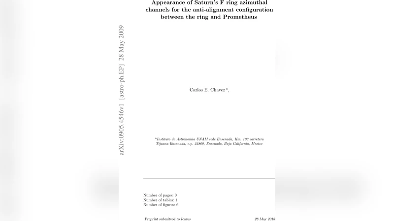 Appearance of Saturns F ring azimuthal channels for the anti-alignment   configuration between the ring and Prometheus
