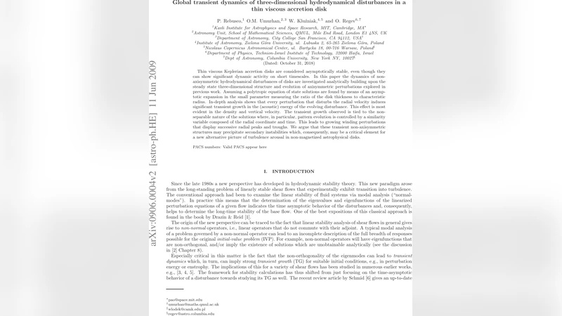 Global transient dynamics of three-dimensional hydrodynamical   disturbances in a thin viscous accretion disk