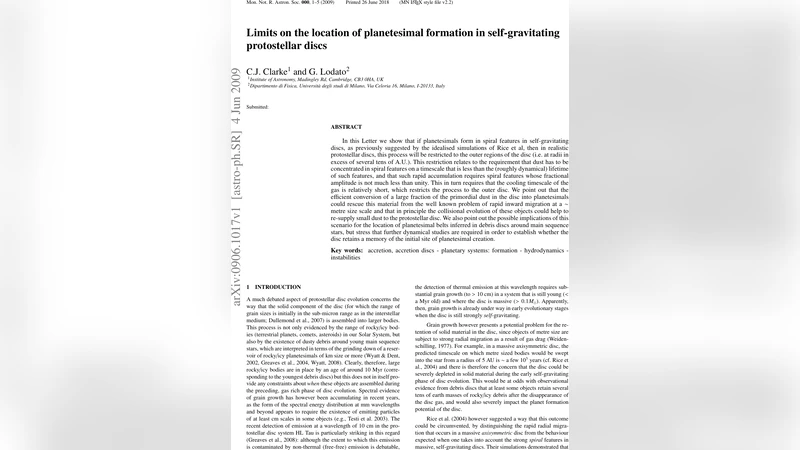 Limits on the location of planetesimal formation in self-gravitating   protostellar discs