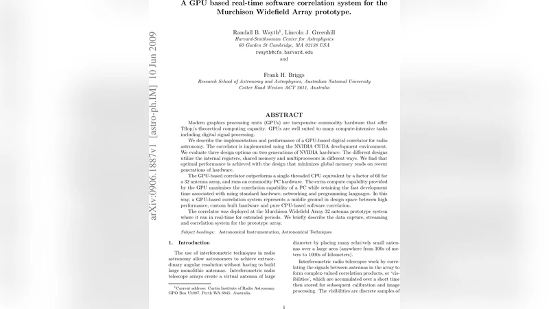 A GPU based real-time software correlation system for the Murchison   Widefield Array prototype