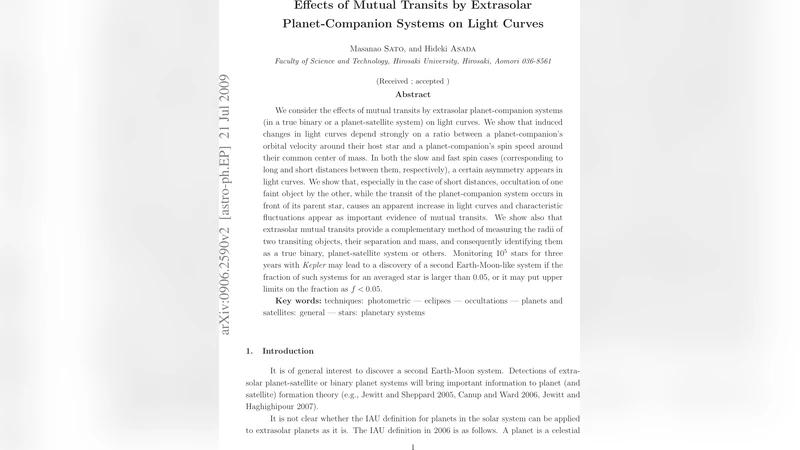 Effects of Mutual Transits by Extrasolar Planet-Companion Systems on   Light Curves