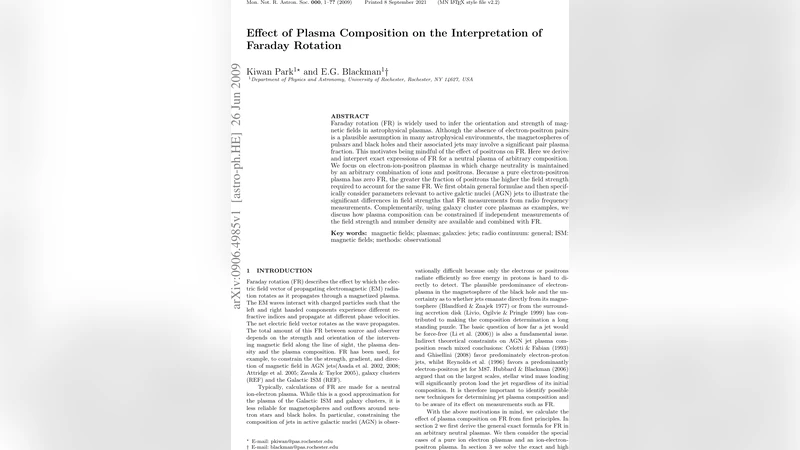 Effect of Plasma Composition on the Interpretation of Faraday Rotation