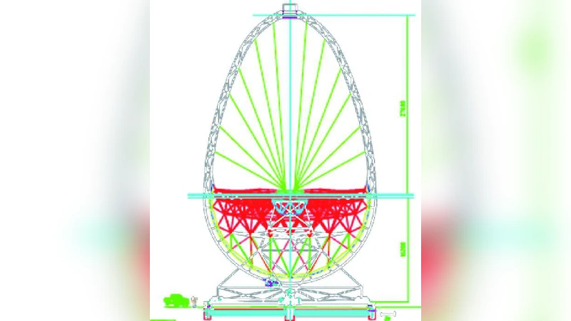 A conceptual design of an advanced 23 m diameter IACT of 50 tons for   ground-based gamma-ray astronomy