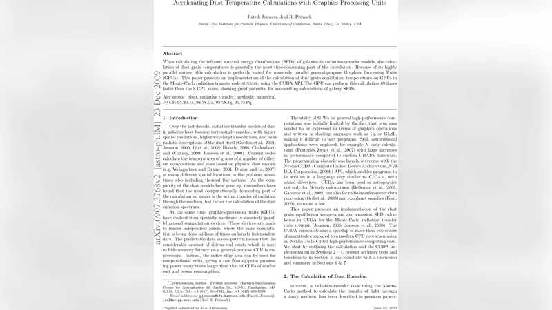 Accelerating Dust Temperature Calculations with Graphics Processing   Units