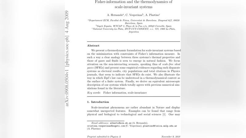 Fisher-information and the thermodynamics of scale-invariant systems