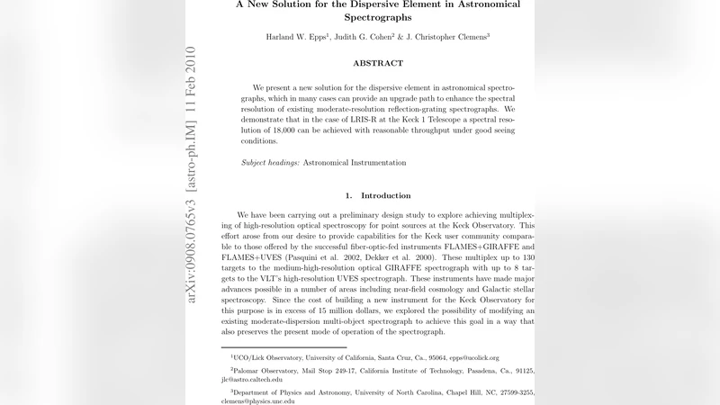 A New Solution for the Dispersive Element in Astronomical Spectrographs