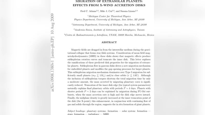 Migration of Extrasolar Planets: Effects from X-Wind Accretion Disks