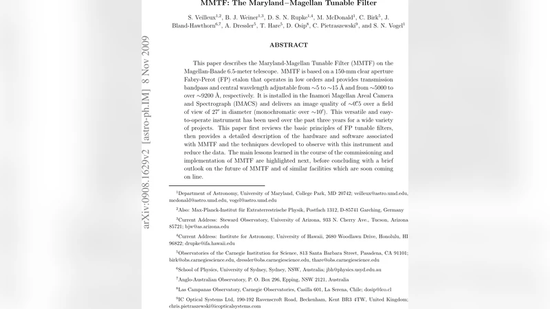MMTF: The Maryland-Magellan Tunable Filter